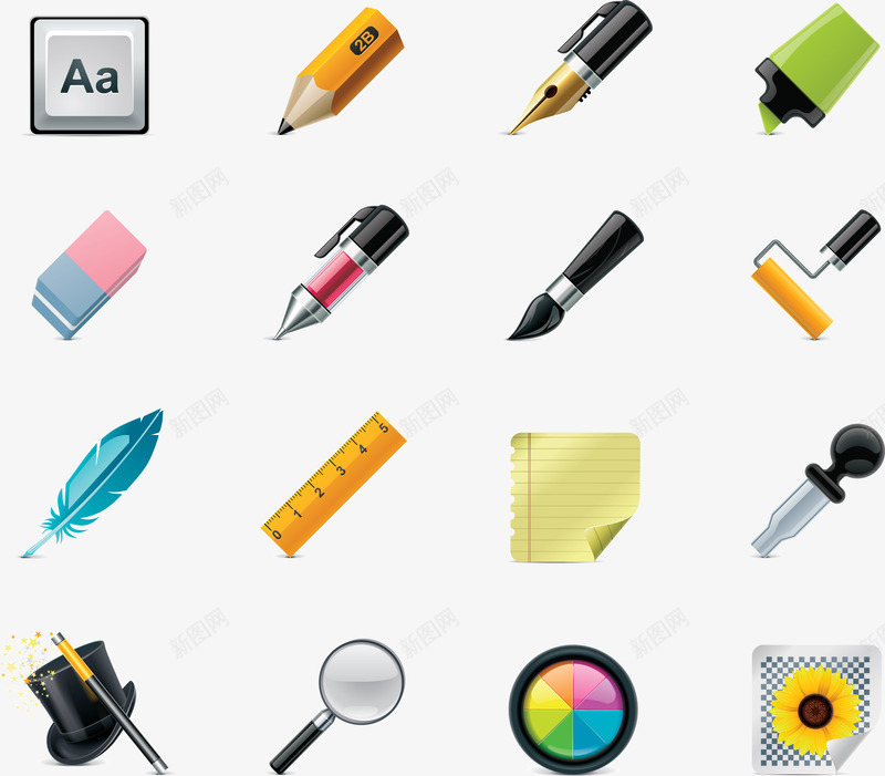 钢笔合集矢量图eps免抠素材_88icon https://88icon.com 免抠 学习用品 尺子 放大镜 文具 笔 素材 装饰 钢笔 矢量图