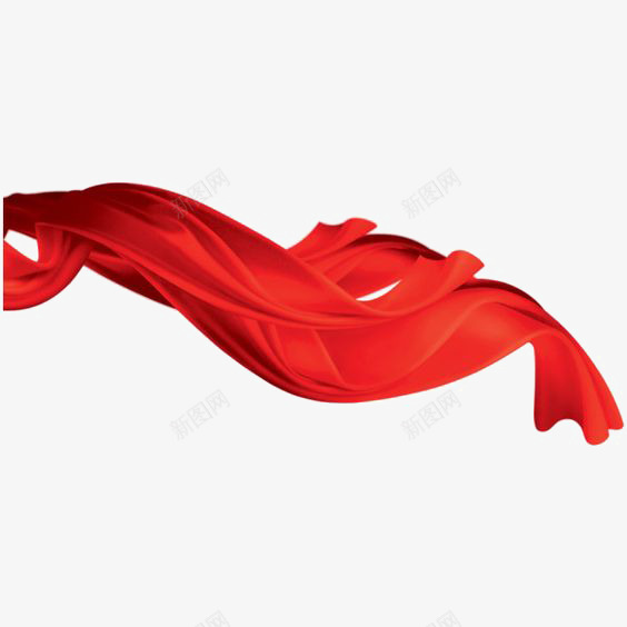 红色丝带元素png免抠素材_88icon https://88icon.com 丝带 丝绸 新图网 红绸带 线条 飘带
