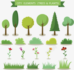 城市环境污染园林植物高清图片