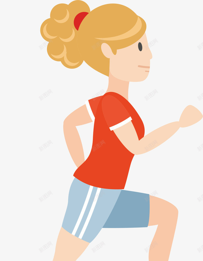 跑步健身主题红衣少女矢量图ai免抠素材_88icon https://88icon.com 人物 体育 健身 卡通红衣少女 手描 活动 设计 跑步 运动 锻炼 矢量图
