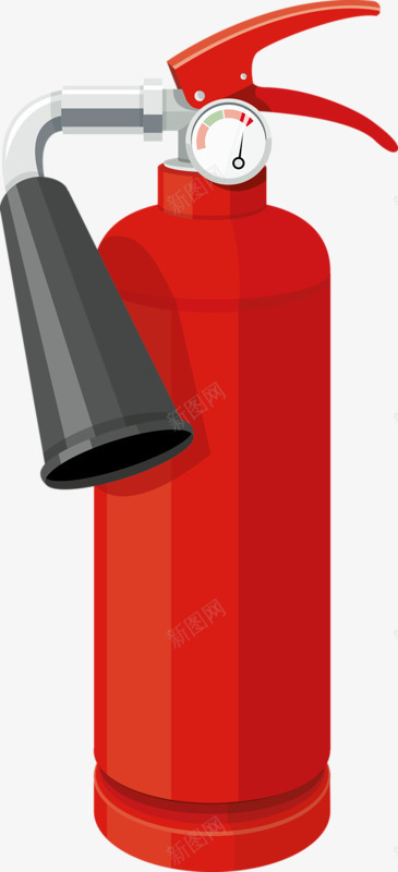 红色消防瓶png免抠素材_88icon https://88icon.com 安全 消防 瓶子 红色 表