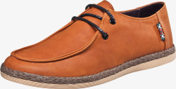 棕色秋季男式皮鞋素材