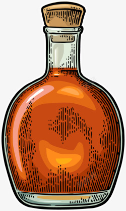 棕色酒水美味棕色威士忌高清图片