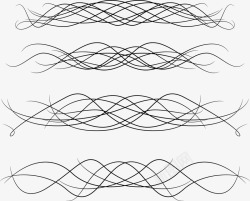 简洁抽象线条纹理分隔符素材