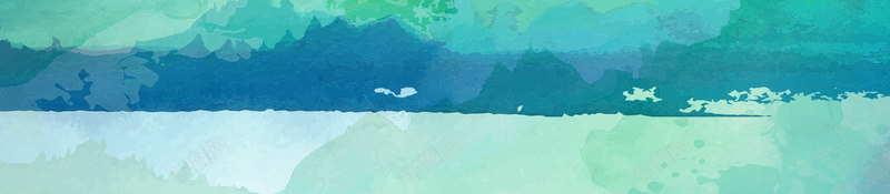 水墨绿色印象背景png免抠素材_88icon https://88icon.com 初春焕彩 春天 水墨 清明 绿色