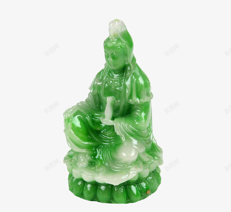 玉观音摆件png免抠素材_88icon https://88icon.com 工艺品 摆件 翡翠 艺术品 雕塑