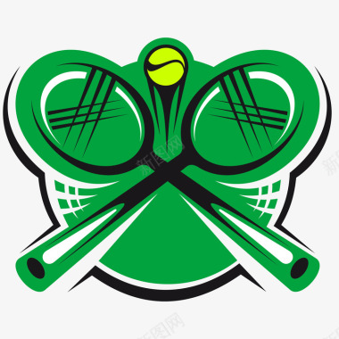 体育网球创意图标矢量图图标