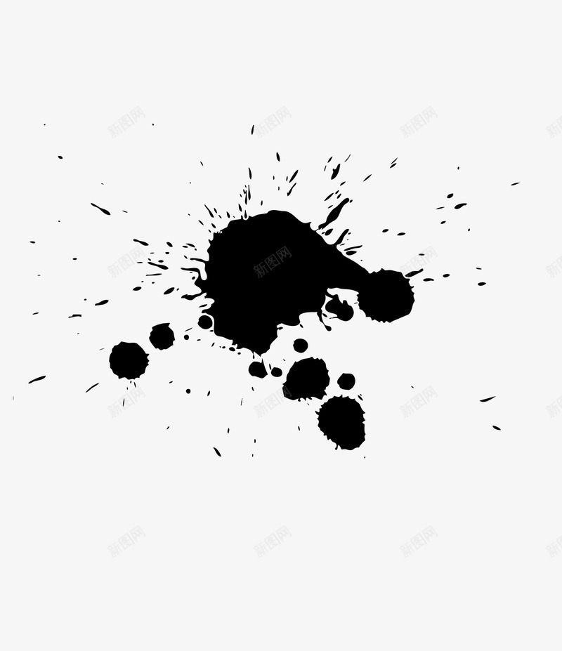 喷溅png免抠素材_88icon https://88icon.com 中国风墨点墨迹 喷墨 水墨喷溅 油漆效果 笔触 运笔