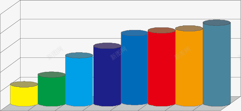 柱形图表矢量图eps免抠素材_88icon https://88icon.com ppt元素 商务 圆柱体 数据分析 矢量图