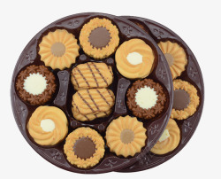 桃酥饼干包装双层曲奇饼干包装盒高清图片