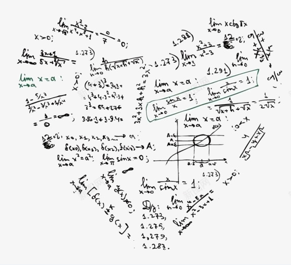 数学心形png免抠素材_88icon https://88icon.com 公式 图案 心形 数学 装饰 解题