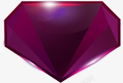 卡通紫色钻石素材