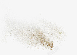 爆炸粉尘PNG洒翻的金色粉末颗粒高清图片