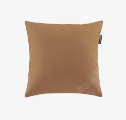 棕色简约抱枕装饰图案素材