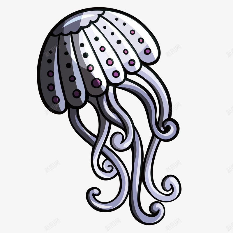 海底世界卡通章鱼动物png免抠素材_88icon https://88icon.com png海底生物 免抠图 动物 卡通 墨汁 手绘 章鱼