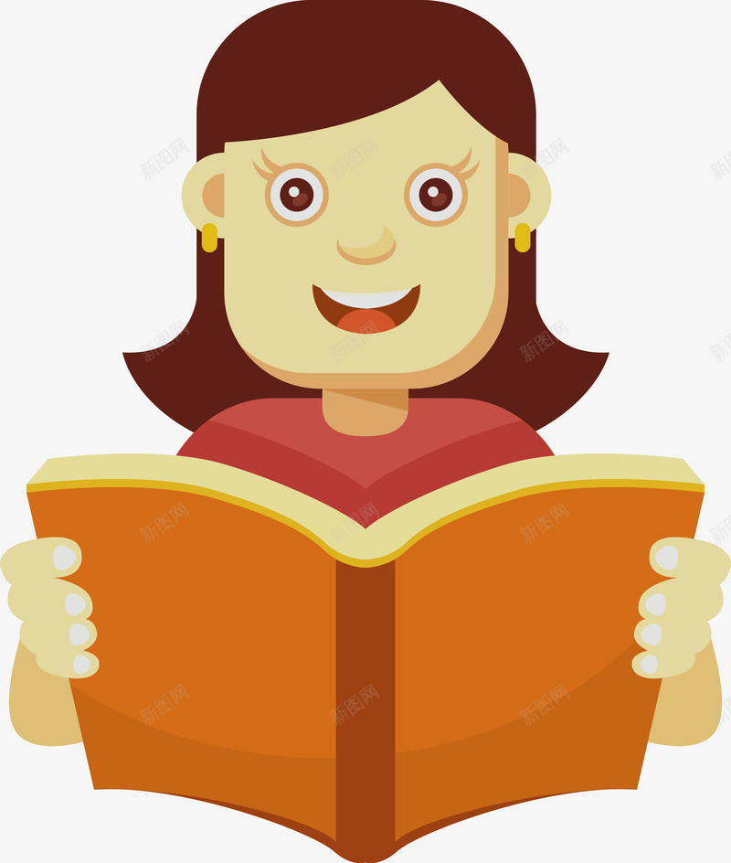 拿着书的女孩png免抠素材_88icon https://88icon.com 女孩 学习 看书 矢量读书人物免费图片下载 读书 读书人 读书小人 阅读