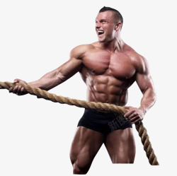 人物肌肉手绘健身肌肉运动男高清图片
