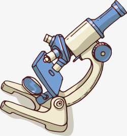 显微镜元素矢量图素材