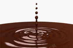 棕色巧克力浆旋涡素材