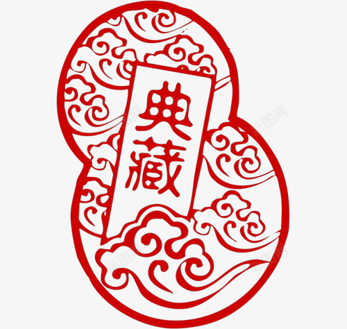 红色花纹典藏印章png免抠素材_88icon https://88icon.com 典藏 典藏印章 印章 圆章 红色 红色印章 红色花纹 花纹