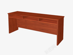 实木隔断现代条桌会议桌素材