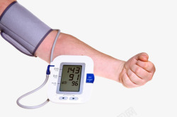 正在测量血压的手素材