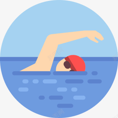水上运动游泳图标图标