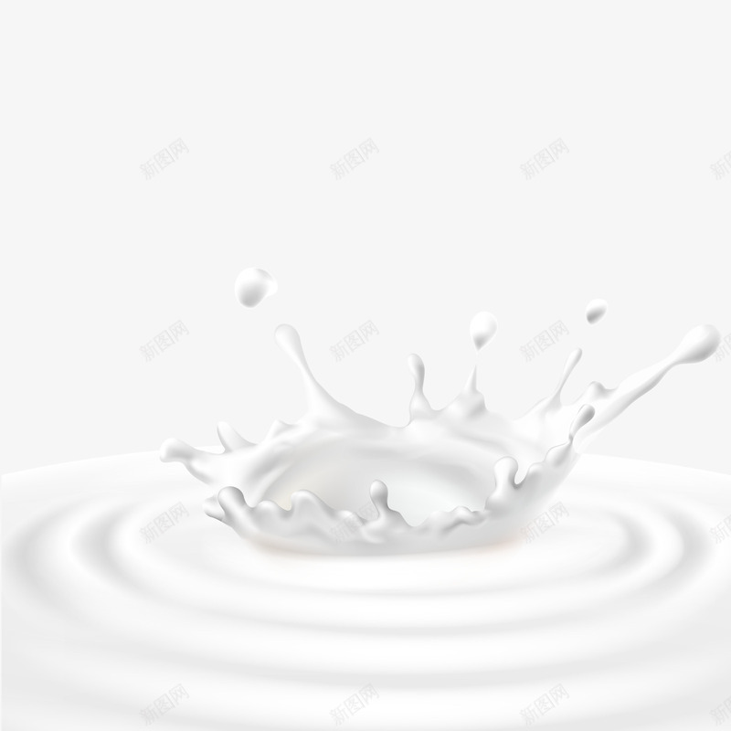 飞溅牛奶png免抠素材_88icon https://88icon.com 乳白色 动态牛奶 奶制品 广告 水滴 波纹 泼洒