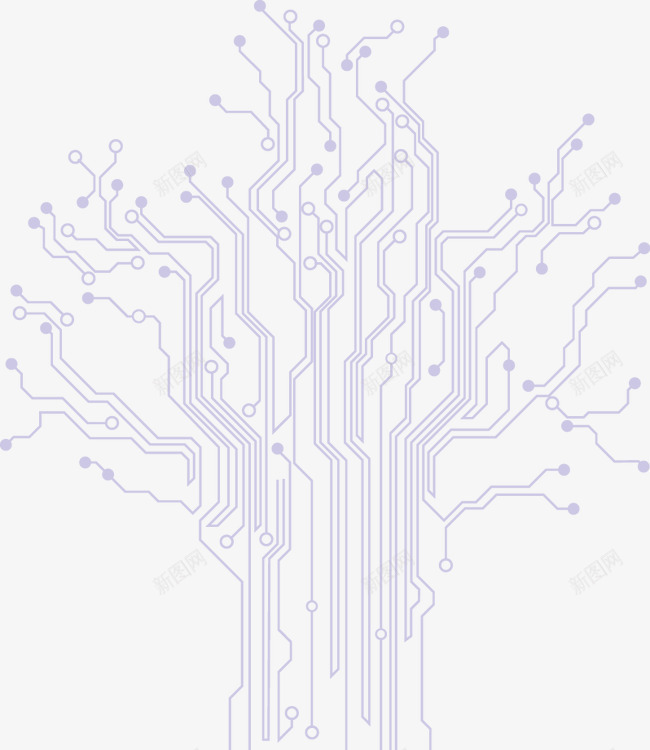 科技电路板树矢量图ai免抠素材_88icon https://88icon.com 信号 接线图 数字 电路板 矢量图 连接 魔法树