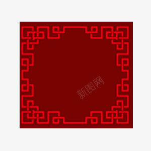 红色印章图案png免抠素材_88icon https://88icon.com 中国风 印章 方形图案 红色 花纹