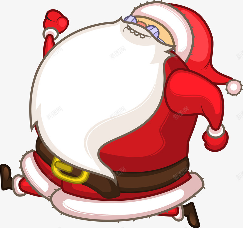 红色卡通奔跑圣诞老人png免抠素材_88icon https://88icon.com Christma Christmas Merry 圣诞快乐 圣诞老人 圣诞节 装饰图案