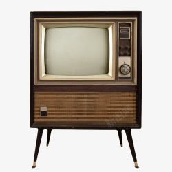 棕色桌子式电视机一体机古代器物素材