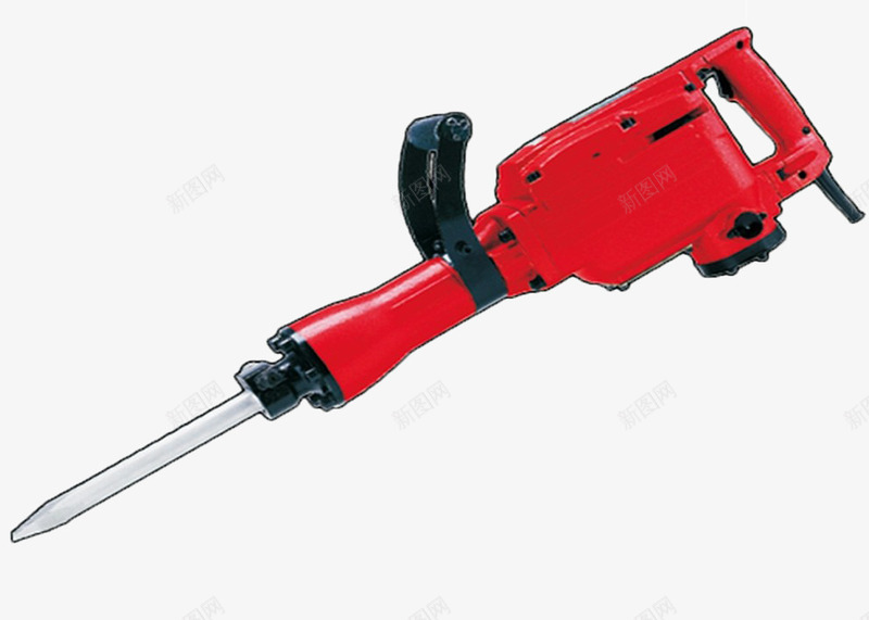 红色大功率电锤png免抠素材_88icon https://88icon.com 工具 机器 电锤 装修工具