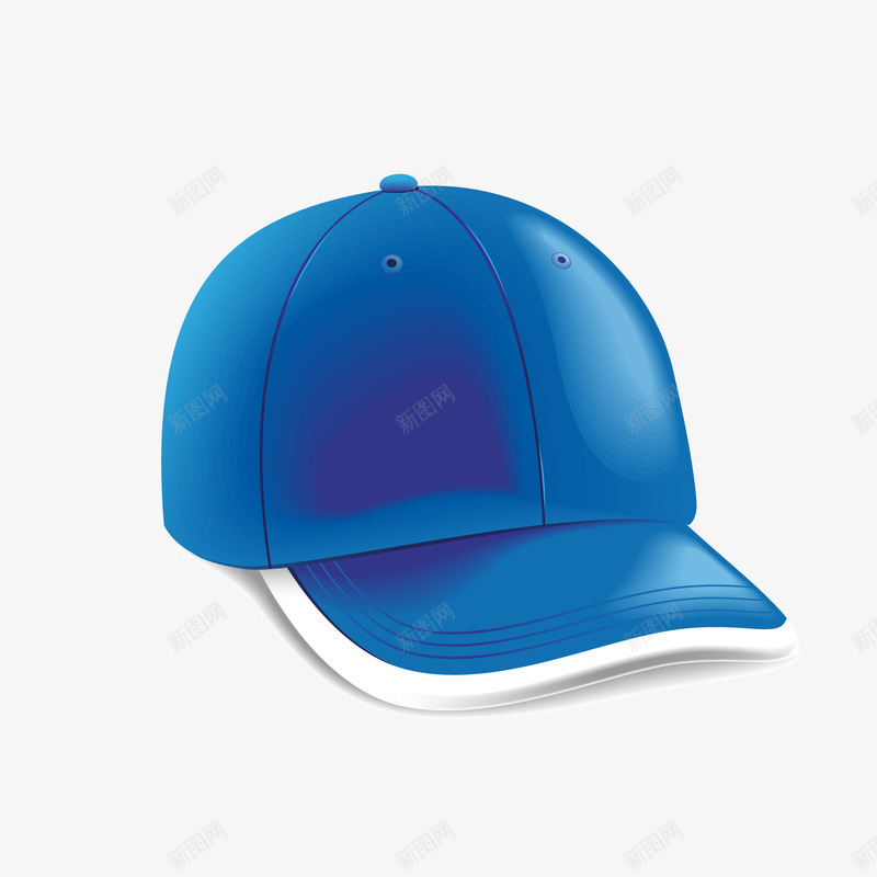 深蓝色的棒球帽矢量图ai免抠素材_88icon https://88icon.com 佩戴 帽子设计 棒球帽 深蓝色 遮阳帽 矢量图