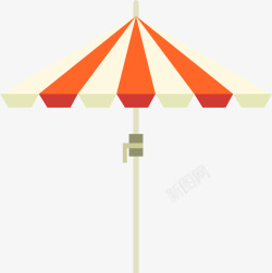 夏天遮阳伞沙滩伞免费矢量图素材
