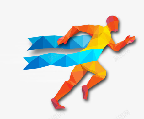 运动会徽冲刺奔跑的运动员图标图标