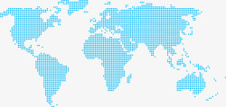 蓝色科技线条点状世界地图高清图片