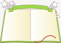 可爱立体星星边纹边框书本边框矢量图高清图片