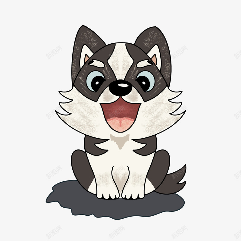 可爱萌宠哈士奇png免抠素材_88icon https://88icon.com 可爱的 哈士奇 哈士奇插画 手绘哈士奇 狗狗 萌宠