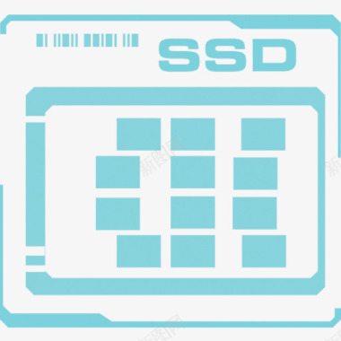 SSD固态硬盘SSD内部图标图标