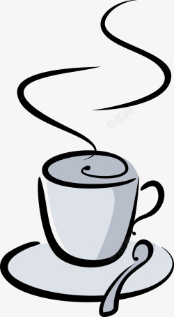 焦糖奶茶卡通下午茶饮品奶茶图矢量图图标高清图片
