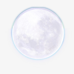 银白色的月球高清图片