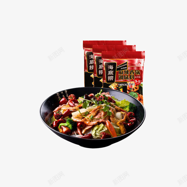 海底捞麻辣香锅串串香冒菜调味料png免抠素材_88icon https://88icon.com 产品实物 冒菜 火锅底料 香锅调料