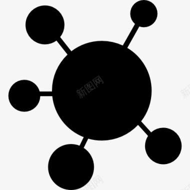 科学小实验分子的工会图标图标