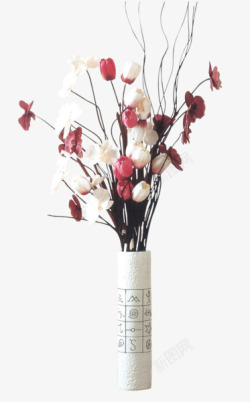 郁金香矢量素材插花花瓶高清图片