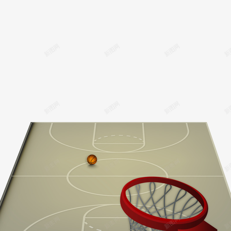 篮球场png免抠素材_88icon https://88icon.com 篮框 篮球 装饰 运动场
