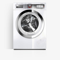 银白色洗衣机家用洗衣机素材