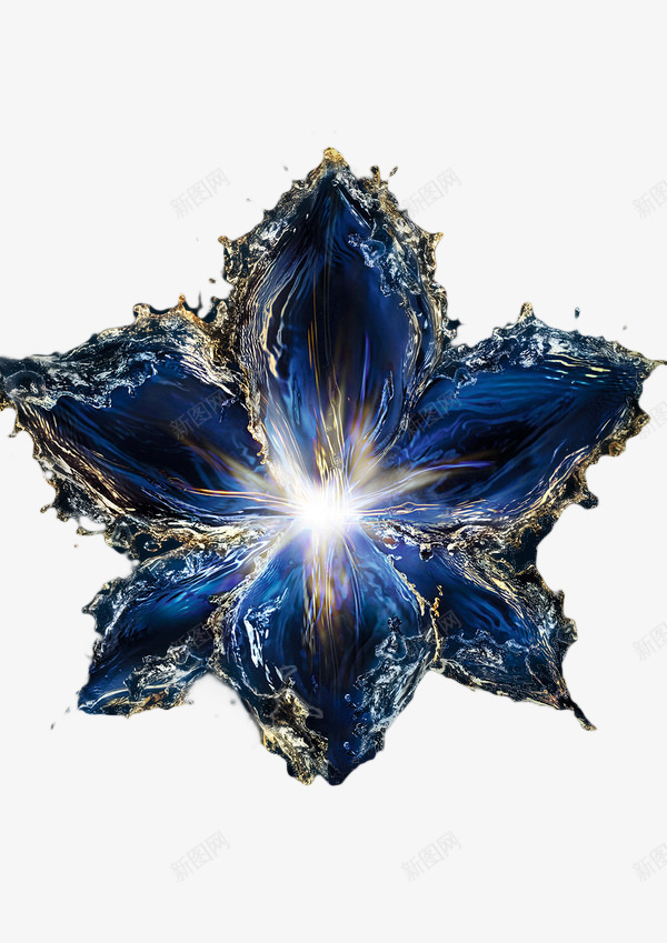 的绚烂的花朵png免抠素材_88icon https://88icon.com 对焦 枝叶 植物 蓝色 钻石