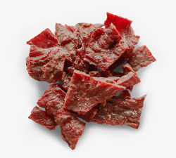 红色美味牛肉干素材