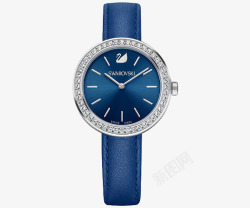 施华洛世奇手表蓝色奢华手表高清图片